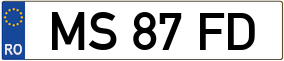 Trailer License Plate